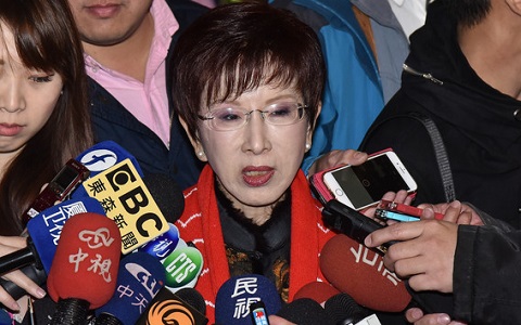 前國民黨主席洪秀柱批蔡英文：沒點亮臺灣卻點燃斗爭之火