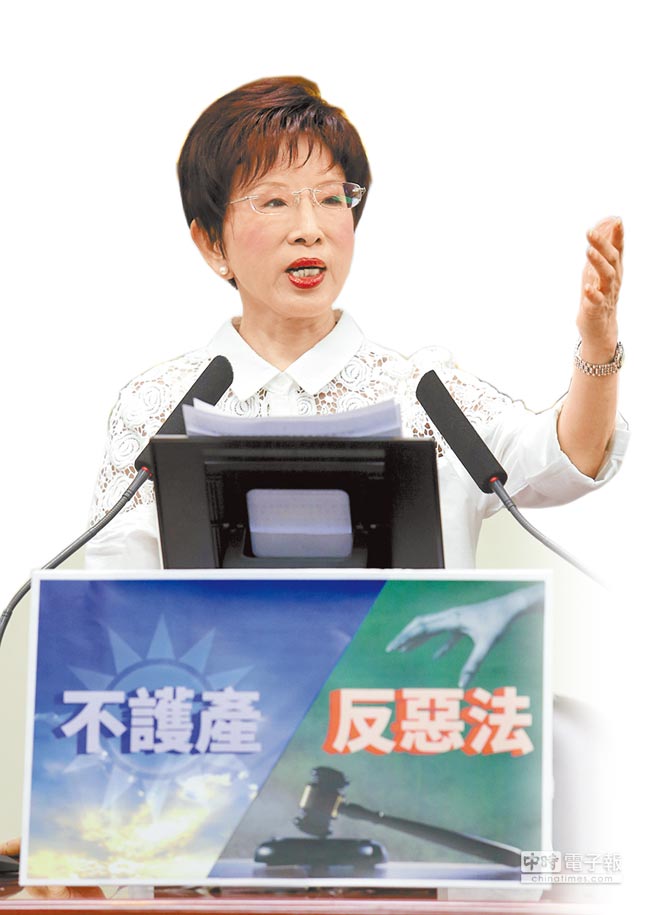 不當黨產條例生效國民黨黨產遭追殺 洪秀柱：國民黨不會倒